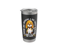 Cualquiera que abandone a un perro herido amor adopta mascotas abandonadas Vaso térmico de acero inoxidable de doble pared