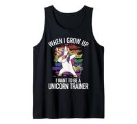 Cuando crezca quiero ser un entrenador de unicornio Camiseta sin Mangas