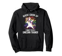 Cuando crezca quiero ser un entrenador de unicornio Sudadera con Capucha