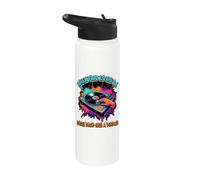 Cuando Dios es el DJ Cada gota tiene un propósito Música cristiana Stainless Steel Insulated Water Bottle