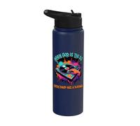 Cuando Dios es el DJ Cada gota tiene un propósito Música cristiana Stainless Steel Insulated Water Bottle