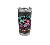 Cuando Dios es el DJ Cada gota tiene un propósito Música cristiana Vaso térmico de acero inoxidable de doble pared