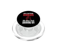 Cuando Dios Hizo Pelirrojas Solo Estaba mostrando Pelirroja PopSockets PopGrip para MagSafe