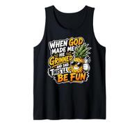 Cuando Dios me creó, sonrió y Dijo Que Esto será Divertido Camiseta sin Mangas