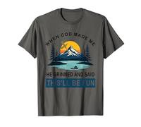 Cuando Dios me Hizo Dijo Que Esto será Divertido Cita Religiosa Camiseta