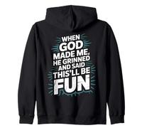 Cuando Dios me Hizo sonrió y Dijo Que Esto será Divertido Jesús Sudadera con Capucha