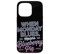 Cuando el lunes Blues significa el día del trabajo de Blueberry Pie Carcasa para iPhone 13 Pro
