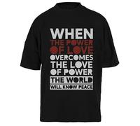 Cuando El Poder del Amor Camiseta Unisex Negra Baggy tee para Hombre Mujer T-Shirt Unisex Schwarz Baggy tee Für Männer Frauen