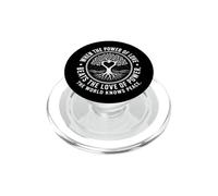 Cuando el Poder del Amor vence al Amor del Poder Árbol de la Paz PopSockets PopGrip para MagSafe