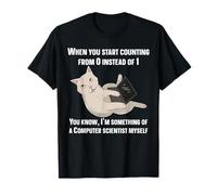Cuando empiezas a Contar Desde 0 en Lugar de 1 Codificador de código Camiseta