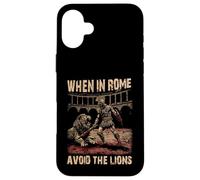 Cuando en Roma Evite el Imperio Romano Leones Carcasa para iPhone 16 Plus