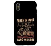 Cuando en Roma Evite el Imperio Romano Leones Carcasa para iPhone X/XS