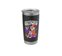 Cuando estés listo para Halloween, pero solo es julio Vaso térmico de acero inoxidable de doble pared