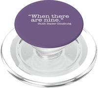 Cuando Hay Nueve Ruth Bader Ginsburg Quote Meme PopSockets PopGrip para MagSafe