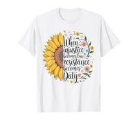 Cuando la injusticia se convierte en ley, la resistencia se convierte en deber RBG Quote Camiseta