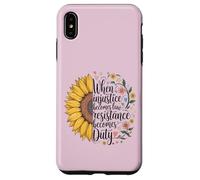 Cuando la injusticia se convierte en ley, la resistencia se convierte en deber RBG Quote Carcasa para iPhone XS Max