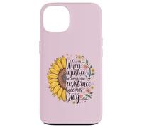 Cuando la injusticia se convierte en ley, la resistencia se convierte en deber RBG Quote Carcasa para iPhone 13