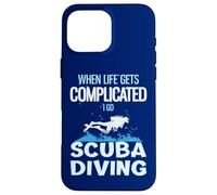 Cuando la Vida se complica voy a bucear Carcasa para iPhone 16 Pro MAX
