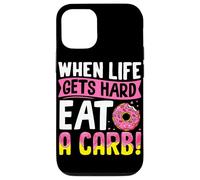 Cuando la vida se pone difícil, come un carbohidrato Carcasa para iPhone 12/12 Pro