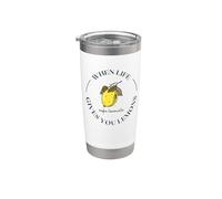 Cuando la vida te da limón, haz limoncello Vaso térmico de acero inoxidable de doble pared