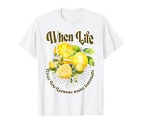 Cuando la Vida te da Limones, Haz una Cita de Limonada Vintage Camiseta