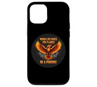 Cuando la vida te da llamas sé un fénix cita inspiradora Carcasa para iPhone 12/12 Pro