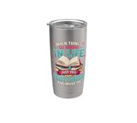 Cuando las cosas van mal en la vida, simplemente grita trama Twist Vaso térmico de acero inoxidable de doble pared