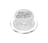 Cuando Las Palabras Dejan de Escuchar música Comienza micrófono Vintage PopSockets PopGrip para MagSafe