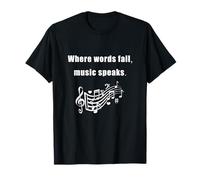 Cuando las palabras fallan, la música habla Camiseta