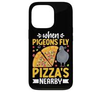 Cuando las palomas vuelan en los alrededores de Pizza Carcasa para iPhone 13 Pro