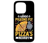 Cuando las palomas vuelan en los alrededores de Pizza Carcasa para iPhone 15 Pro