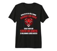 Cuando llego al Infierno, el Diablo Sale de su Trono Camiseta Premium