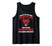 Cuando llego al Infierno, el Diablo Sale de su Trono Camiseta sin Mangas