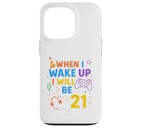 Cuando me despierte cumpliré 21 años, 21 años, Jugador de cumpleaños Carcasa para iPhone 13 Pro