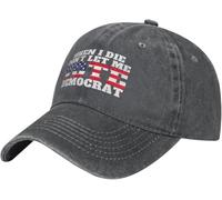 Cuando Muera, No Me Dejen Votar. Demócrata-Antidemócratas-Que Le Jodan A Joe Biden. Gorra Deportiva Vintage Gorra Dad Ajustable Sombrero para Senderismo Hombre Mujer