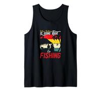 Cuando Nada va Bien, ve a Pescar Funny Angler Fisher Camiseta sin Mangas