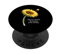 Cuando no Puedas Encontrar el Sol, sé el Girasol del Sol PopSockets PopGrip Adhesivo