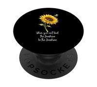 Cuando no Puedas Encontrar el Sol, sé el Girasol del Sol PopSockets PopGrip Adhesivo