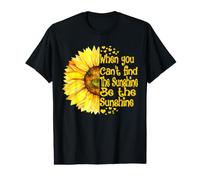 Cuando no Puedes Encontrar el Sol, sé el Girasol del Sol Camiseta gráfica económica