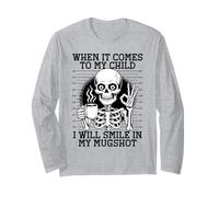 Cuando se Trata de mi Hijo, sonreiré en mi Foto policial Manga Larga