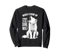 Cuando sea mayor, Dire Wolf Amante de los lobos, el lindo cachorro Howl Regresa Sudadera