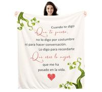 Cuando te digo que te Quiero no lo digo por costumbre ni para hacer Conversación Manta para él para ella parejas amantes Regalo para cumpleaños San Valentín Navidad