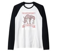Cuando tengas la Oportunidad Solo Huelga, no te lo Pierdas Camiseta Manga Raglan