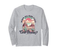 Cuando Todo Falla, Dios No Fallará - Frase Motivacional Manga Larga