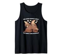 Cuanta más Gente conozco, más me Gustan los pangolines Pangolines Camiseta sin Mangas