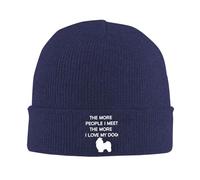 Cuanta Más Gente Conozco, Más Quiero A Mi Perro. Beanie Sencillos Gorro Invierno Clásico Skullcap para Hombre Exteriores Mujeres