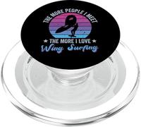 Cuanta más gente conozco Wing Foil Wingsurfing Foil Wing PopSockets PopGrip para MagSafe