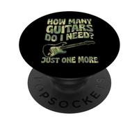 Cuántas Guitarras Necesito Solo una más PopSockets PopGrip Adhesivo