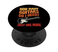 Cuántas Guitarras Necesito Solo una más PopSockets PopGrip Adhesivo