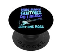Cuántas Guitarras Necesito Solo una más PopSockets PopGrip Adhesivo